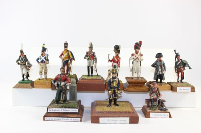 Napoleonic Historical Miniature Assortment: Hand Painted (some identified and signed) 54mm Excellent Condition 54mm Excellent Condition No Box 11 Pieces