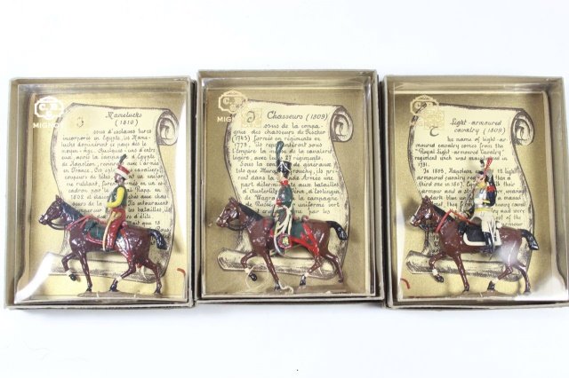 C.B.G. Mignot: Mamelukes, Chasseurs and Light Armored Cavalry Near Mint With Boxes 3 Pieces