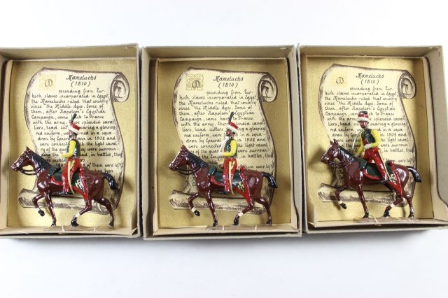 C.B.G.Mignot Mamelukes: 3 Sets Near Mint With Boxes 3 Pieces