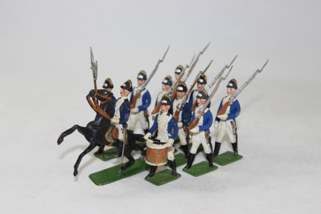 Heyde US Army Dragoons: With Mtd Officer 48mm Excellent Condition Unboxed 10 Pieces