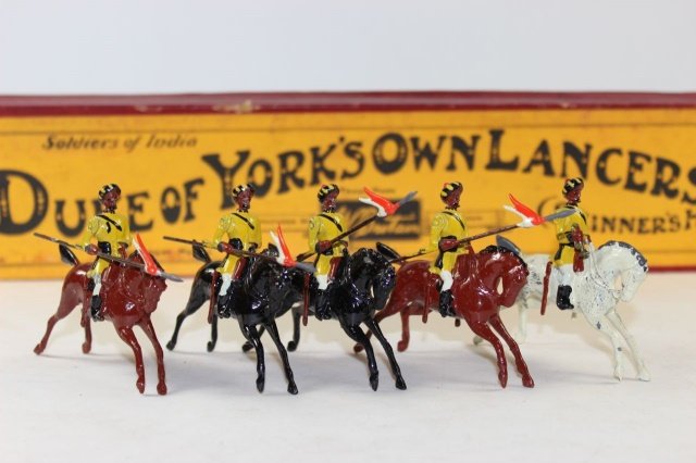 Britains Set #271 1st Duke of Yorks Own Lancers: Pre War Very Good/Excellent Condition Boxed 5 Pieces
