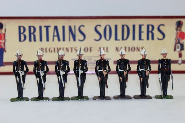 Britains Set #2071 Royal Marines: Post war Near Mint Boxed 8 Pieces