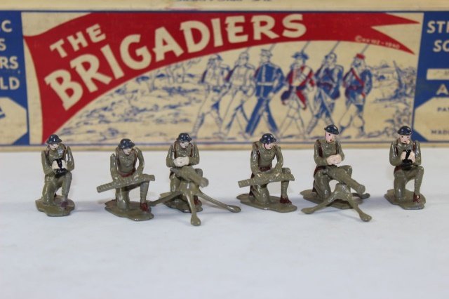 Comet Metal Products English Machine Gun Set: Holger Eriksson No E809 Excellent Condition Boxed 6 Pieces