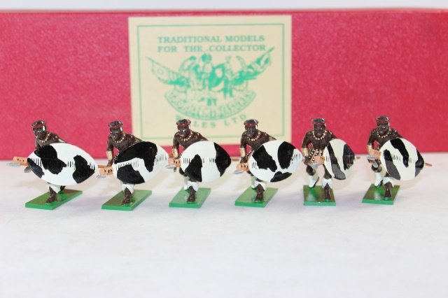 Trophy Miniatures Zulu Wars: Zulus Charging Z537 Near Mint Condition Boxed 6 Pieces