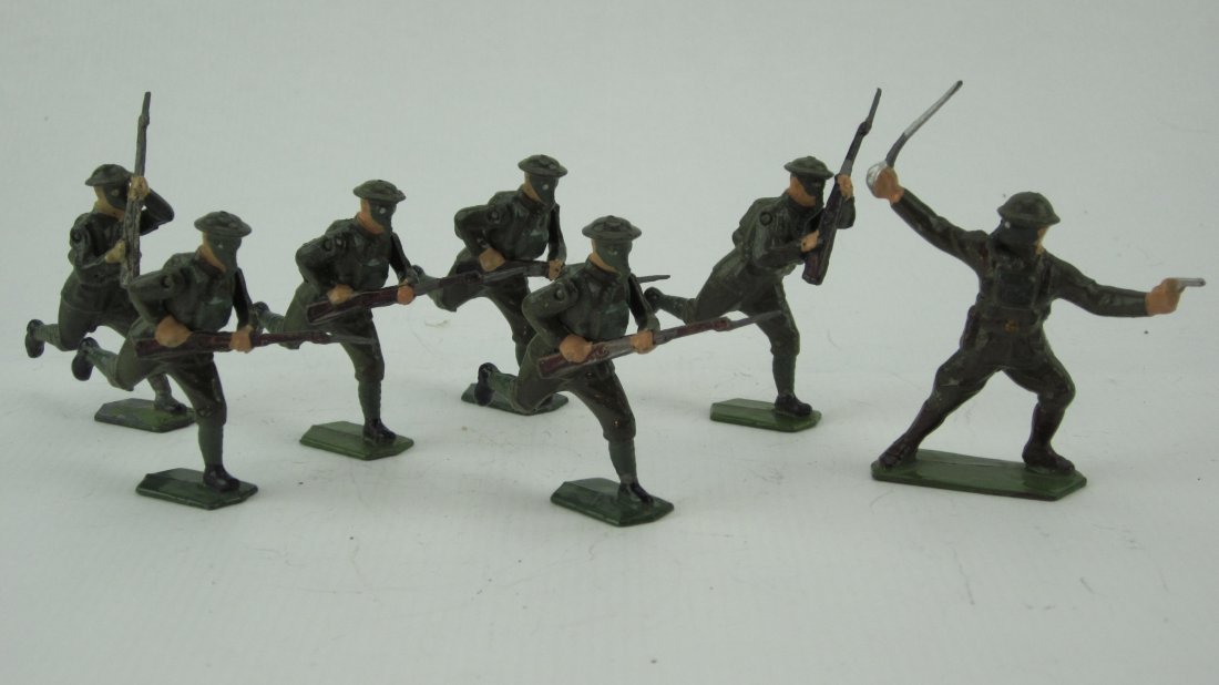 Britains Set #1613 British Infantry in Gasmasks (1 of 1)