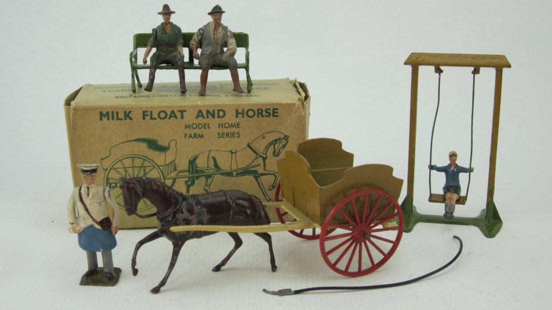 Britains Set #45F Milk Float & #619 Boy on Swing (1 of 1)