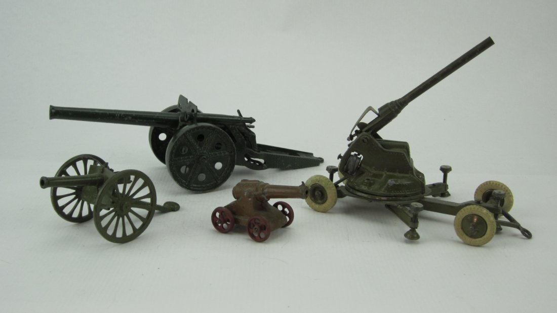 Britains Assorted Cannons #86D, #1263, #1264 & #17 (1 of 1)