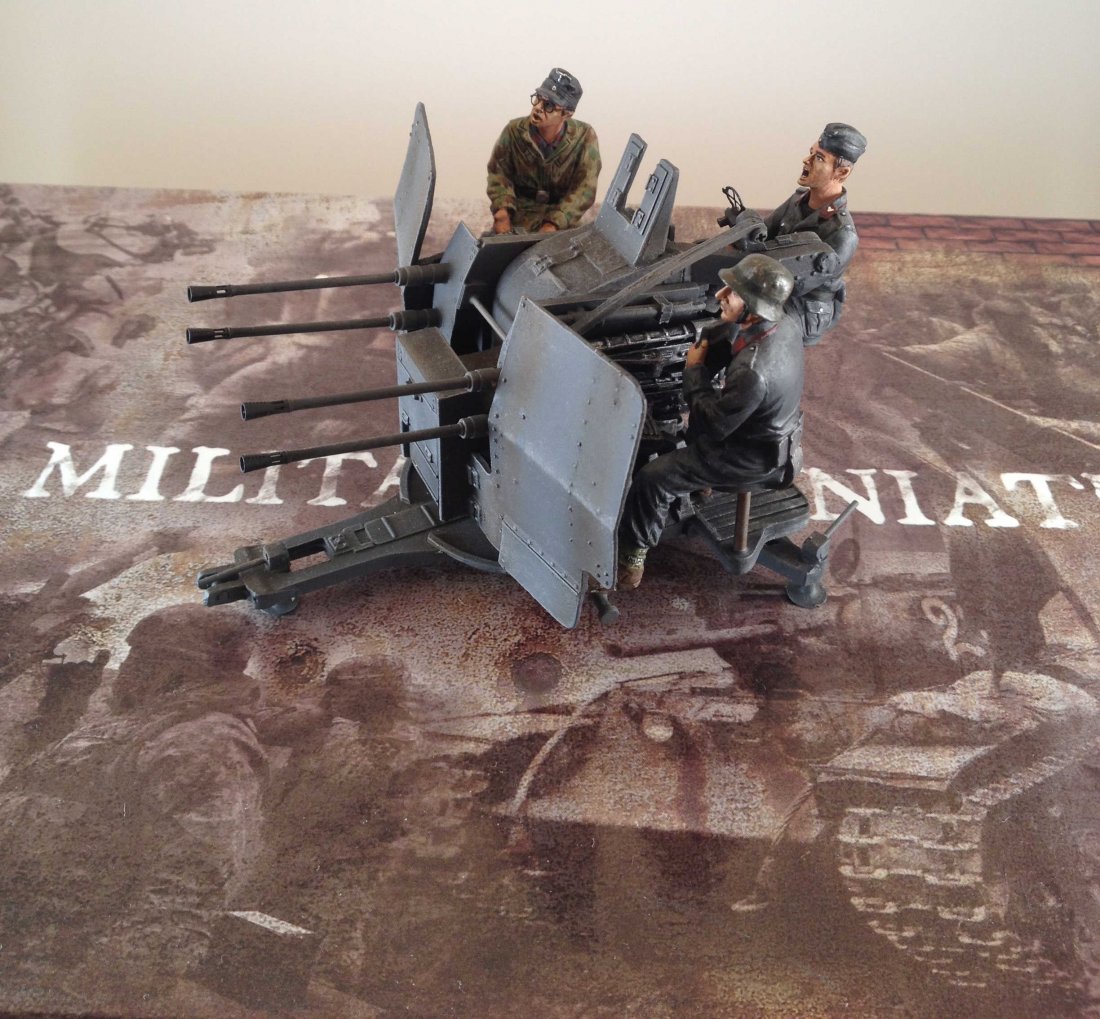 Figarti ETG016 20MM Quad Flak Gun 38: 3 crew. Like New in Box.