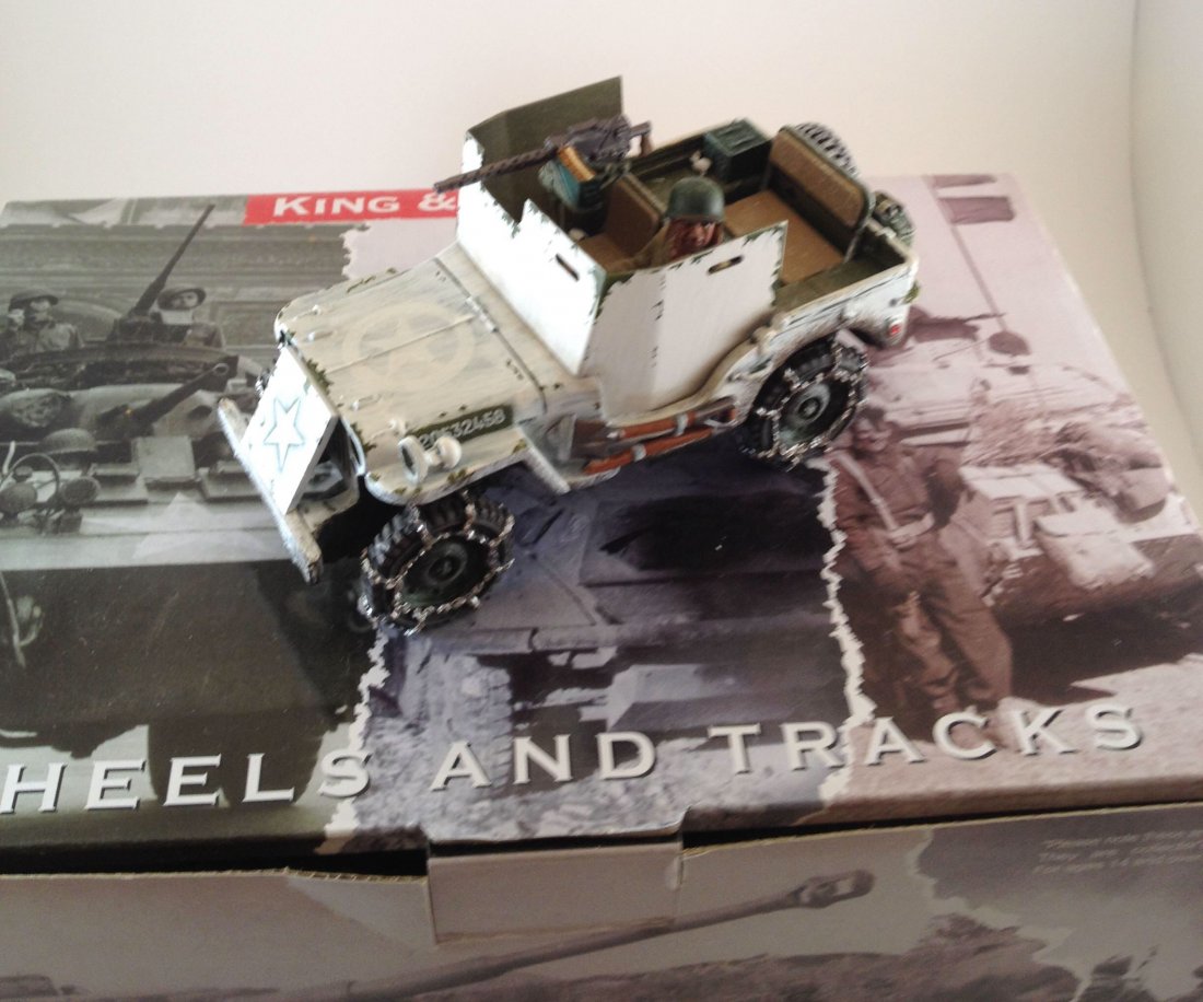 King and Country BBA050 US Armored Jeep (Winter): Condition Excellent. Box Condition Excellent