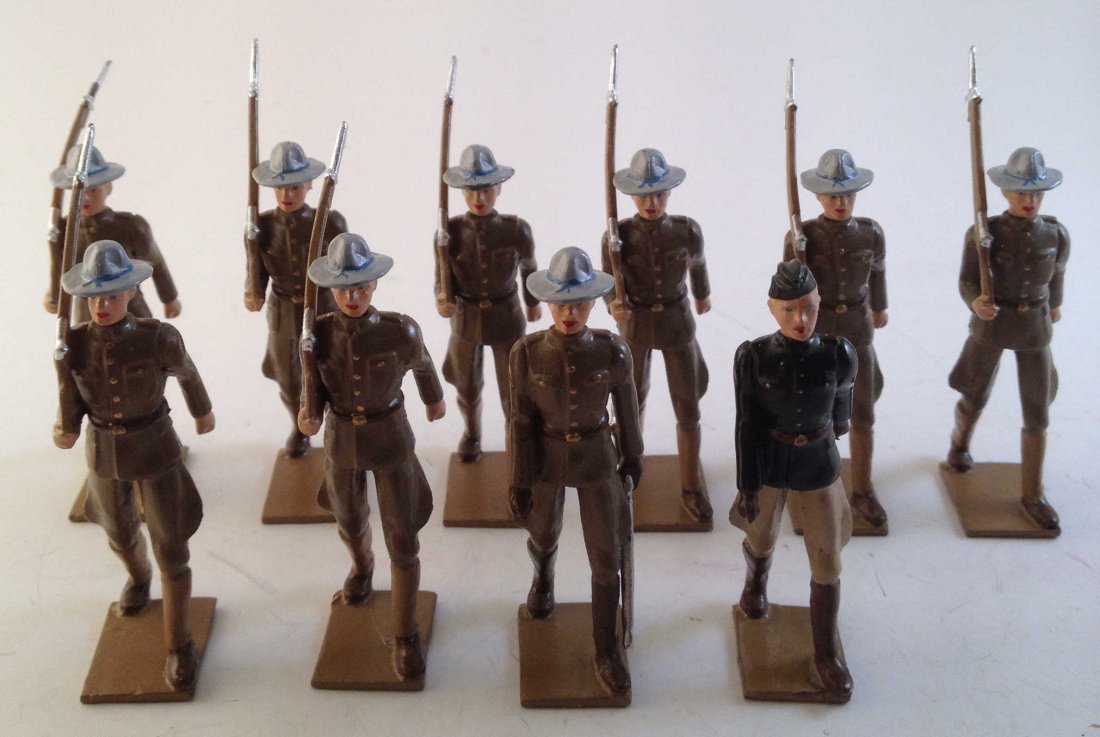 Hiriart WWI Army Marching With Officers (1 of 1)