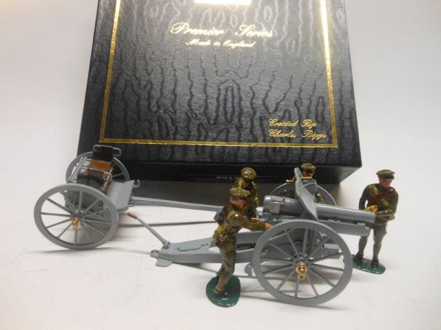 Premier set #8912 WWI Gun Team: WW I British Artillery. 6 pieces in original box. Post War. Condition excellent. Box excellent.