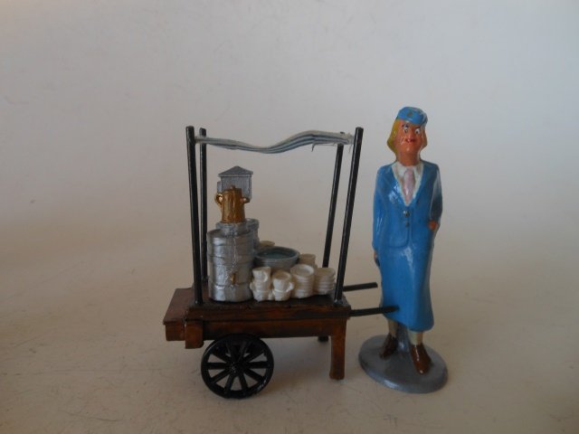 Lou Steinberg's Unique Dimestore Conversions: Air Force Mobile Canteen and Waitress. Unboxed. Condition excellent.