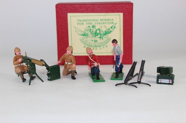 Trophy Miniatures Zulu Wars: EQ50 and EQ36Royal Sussex Machine Gun and Rocket Battery 1879 Excellent Condition With Box 11 Pieces
