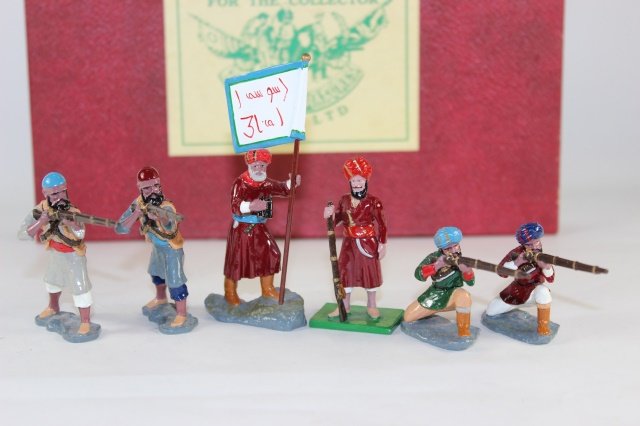 Trophy The Northwest Frontier: Set ASIOV The Pathans #1 Excellent Condition With Box 6 Pieces