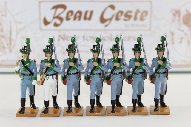Beau Geste Lowensteins Chasseurs: Eastern Caribbean 1797 Excellent Condition With Box 7 Pieces