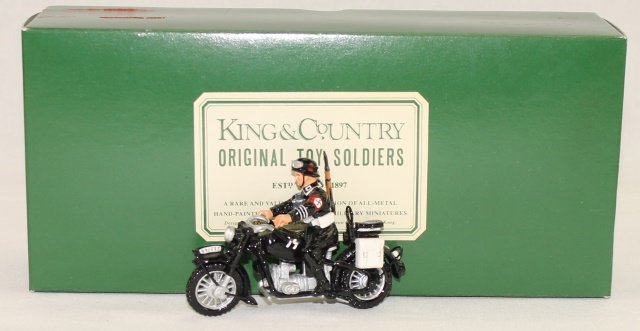 King and Country WWII LAH09 SS Motorcycle Glossy (1 of 1)