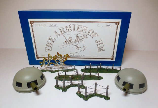 The Armies Of Jim set #MF101 La Ligne Maginot: 7 pieces. In original illustrated box. Condition excellent. Box excellent.