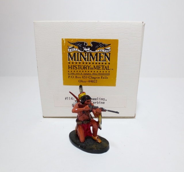 Minimen Set #114 Sioux Kneeling Firing Carbine: 1 piece. In original box. Condition excellent. Box very good.