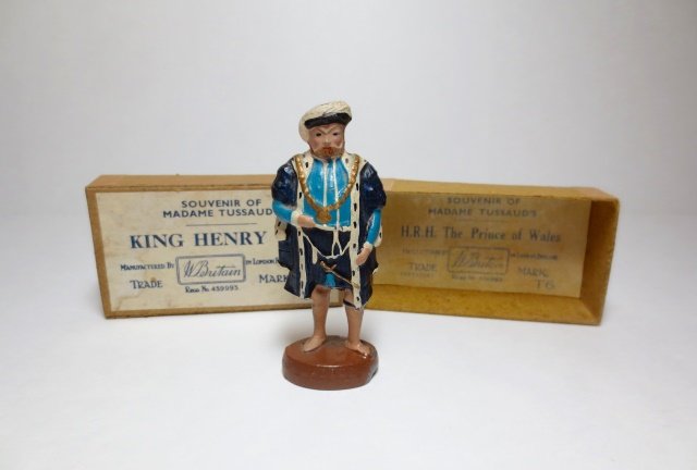 Britains King Henry VIII Souvenir of Madame: Tussaud's. 1 piece. In original box. Condition very good. Box good.