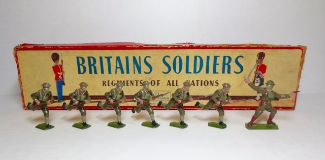 Britains Set # 1613 British Infantry In Gas (1 of 1)
