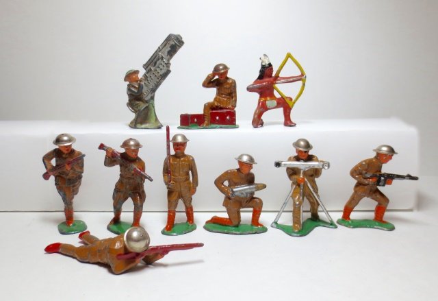 Barclay  Set of 10 Assorted Barclay Soldiers (1 of 1)