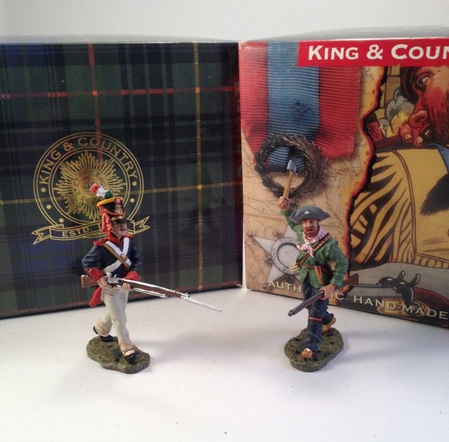 King & Country RTA025,029 Thompson & Soldier: 2 pieces Condition Excellent Boxes Excellent