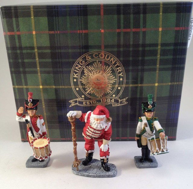 King & Country XM006-1 Christmas Napoleonic: 3 pieces Condition Excellent Box Very Good