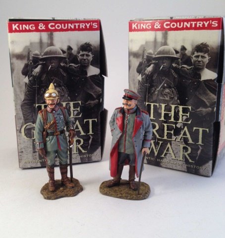 King & Country FW001,004 Kaiser & Hindenburg: 2 pieces Condition Excellent Box Excellent