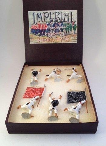 Imperial Set52 Mahdist Banners & Drums: 6 pieces Condition Excellent Box Very Good