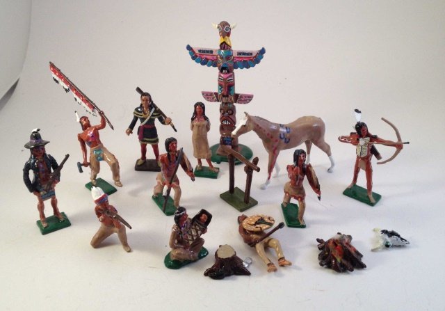 Unknown Maker Indians Fighting (1 of 1)