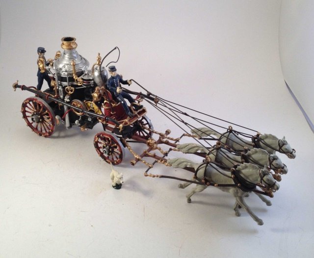 Unknown Maker  Early Fire Wagon with Dog (1 of 1)