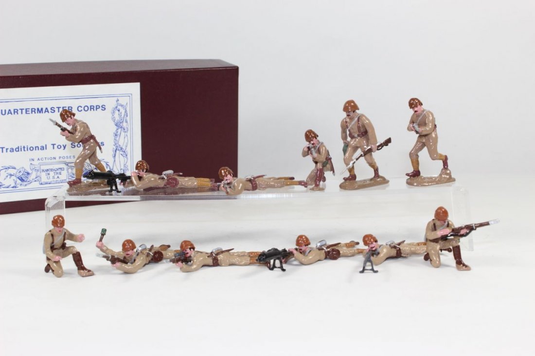 Quartermaster Corps WWI Turkish Infantry And Army: Turkish Infantry Heavy Weapons Sections Turkish Army Excellent With box 12 Pieces
