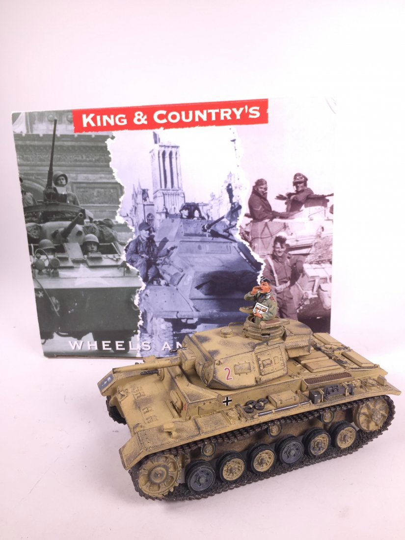 King and Country AKO50 Panzer III Tank: 1 Piece. Condition Figures Excellent. Condition Box Excellent.