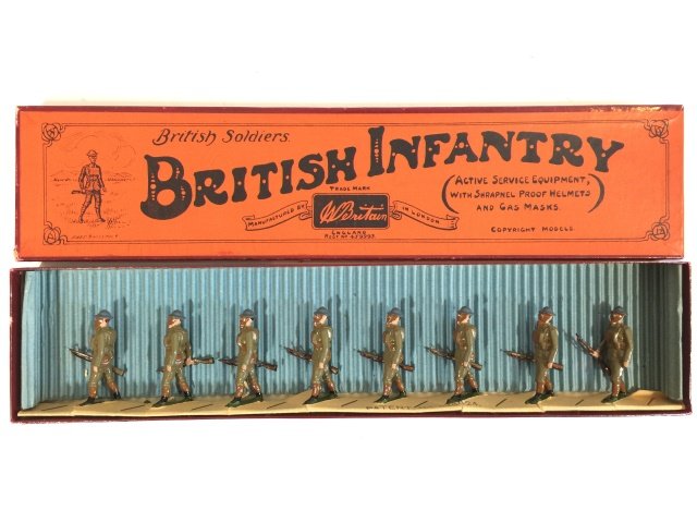 Britains Set #258 British Infantry in Gas Masks (1 of 1)