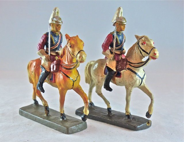 Elastolin 2 Prewar British Mounted Horse Guard (1 of 1)