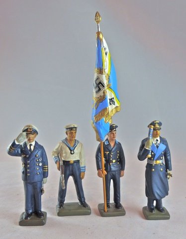 Krock Postwar German Kriegesmarine 4 Figures (1 of 1)