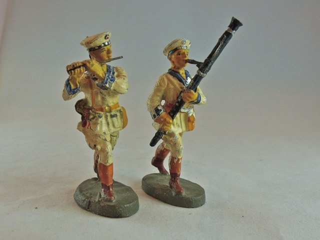 Elastolin 2 German Navy Band Flute+Oboe (1 of 1)