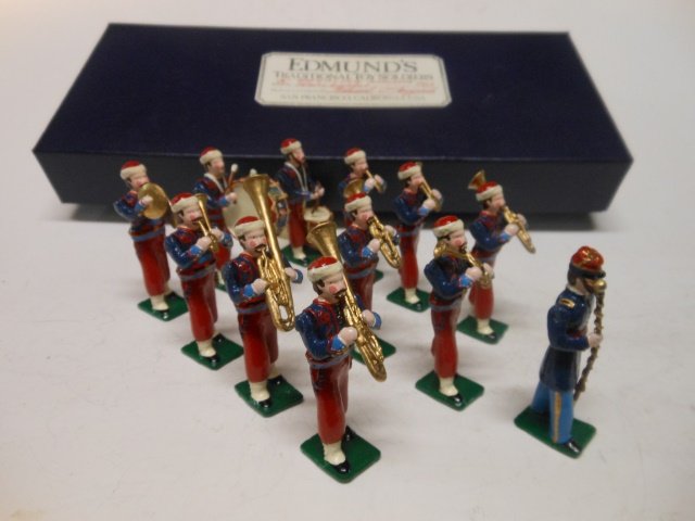 Edmunds ACW Union Zouave Band: 12 pieces. untied with original box. Post War. Condition excellent. Box very good.