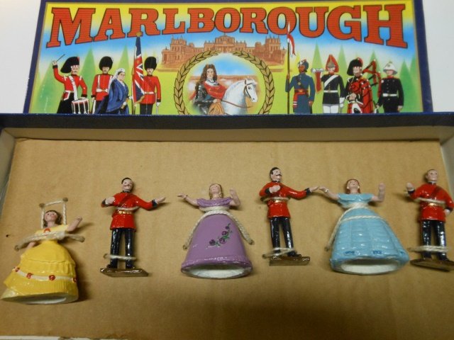 Marlborough, Regimental Dance: 6 pieces tied in original box. Post War. Condition excellent; box very good.