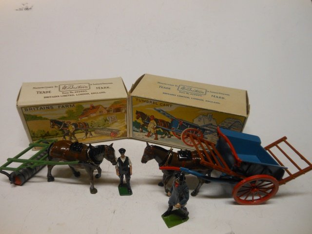 Britains Horse Drawn Farm Vehicles (1 of 1)