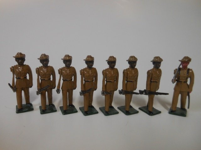 Nostalgia set #N104 St. Helena Volunteer: Sharpshooters. 8 pieces. Unboxed. Post War. Condition very good.