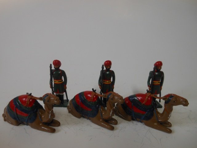 Star, Nizam of Hyberabad Camel Gunners: 6 pieces. Unboxed. Post War. Condition excellent.