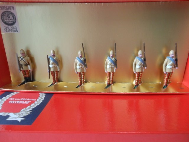 Tradition, 72nd Highlanders-Afghanistan: 6 pieces in original boxes. Post War. Condition excellent; boxes excellent.