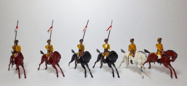 Britain's Set #47 Skinners Horse: 6 pieces. Unboxed. Condition good (1 broken hoof).