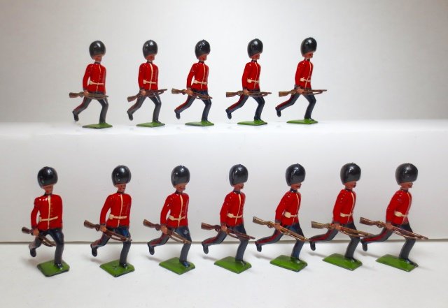 Britains From Set #130 Scots Guard Running (1 of 1)
