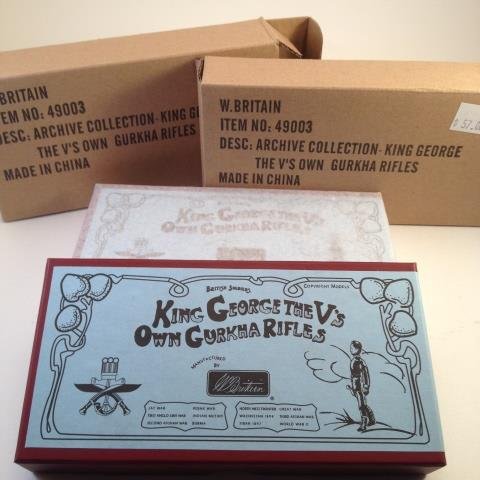 Britains 49003 King George's Own Gurkha Rifles: 8 Pieces Condition New In Boxes