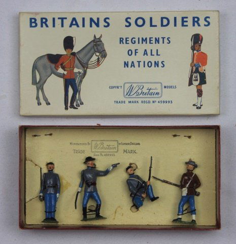 Britains Half Set #2142 Confederate Infantry (1 of 1)