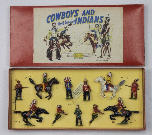 Britains Set #208 Indians Mounted and Foot (1 of 1)