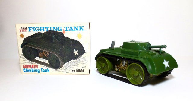 Marx Fighting Tank 462 Wind-up Plastic Toy (1 of 1)
