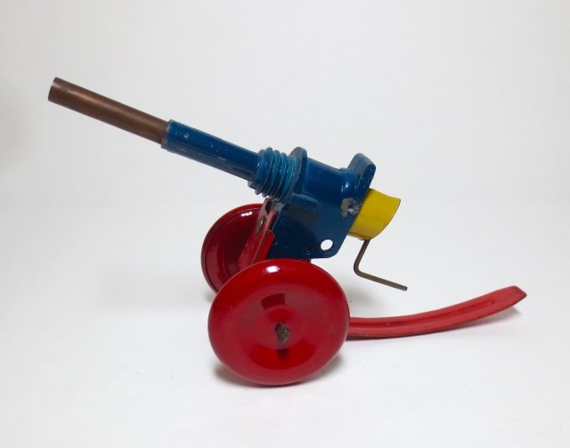 Unknown Maker Tin Spring Firing Cannon (1 of 1)